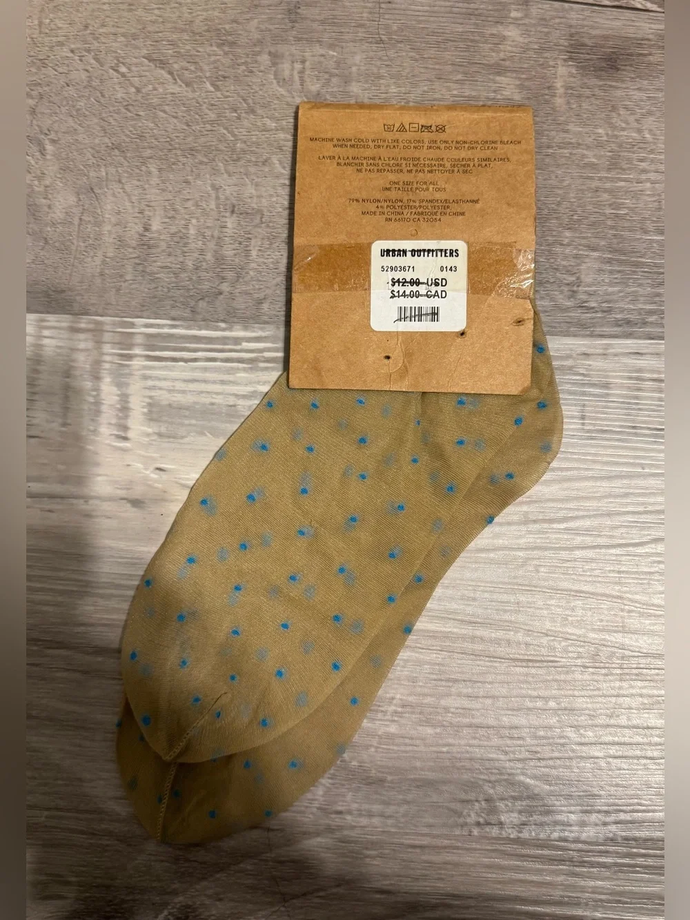 Urban Outfitters .These are sheer socks from Urban Outfitters featuring a small